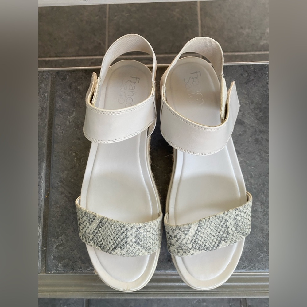 Franco Sarto suede beige flats size 9.5